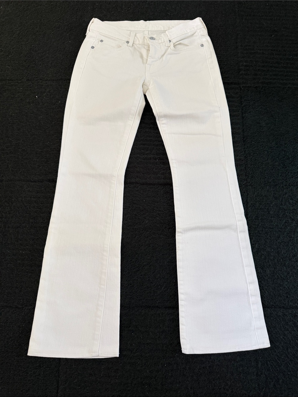 Women’s White Bootcut Jeans - Classic Clean Style